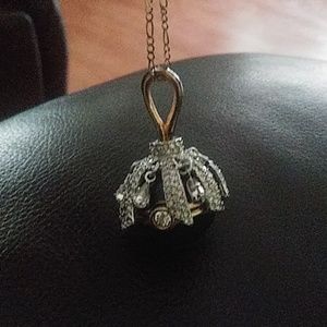 Faberge style vintage fob pendant*NO CHAIN*